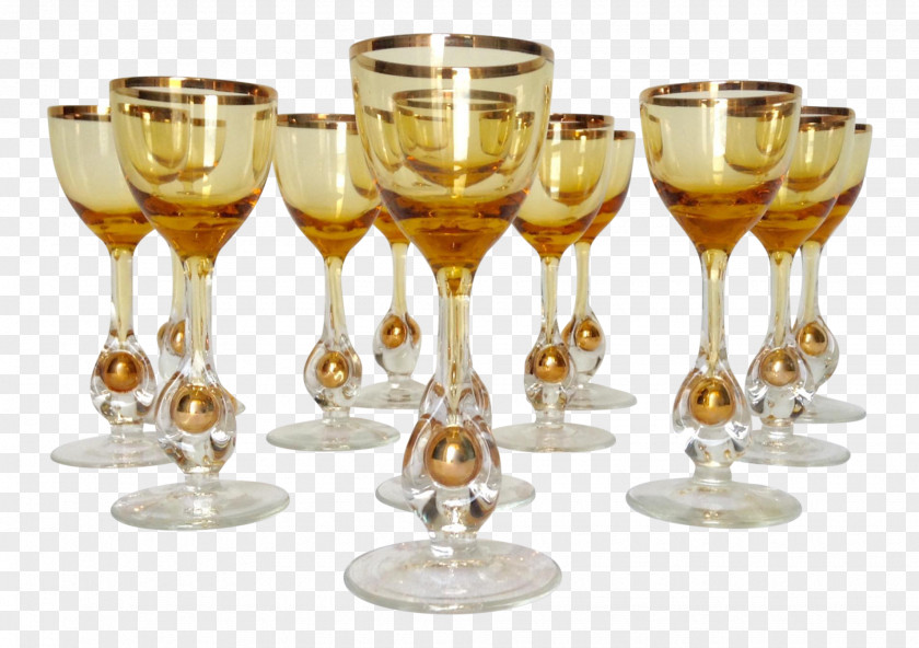 Champagne Glass Wine Stemware Murano PNG