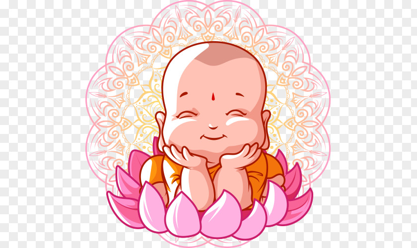 Children's Cartoon Character Buddhism Buddhist Meditation Bhikkhu PNG