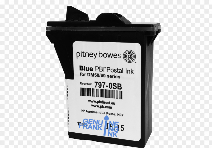 Envelope Franking Machines Pitney Bowes Ink Cartridge PNG