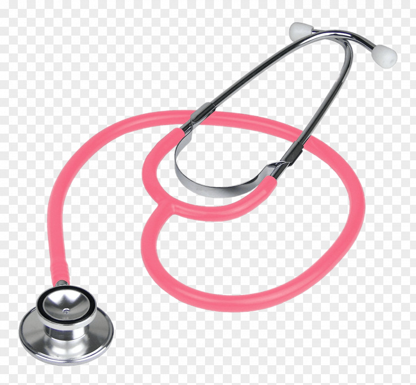 Stetoskop Stethoscope Pink Nursing Cardiology Health Care PNG