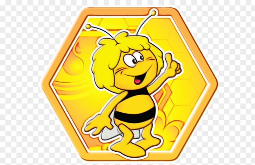 Yellow Maya The Bee Movie Cartoon PNG