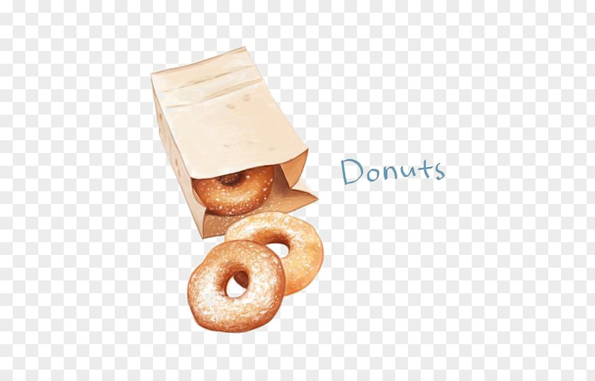 Cartoon Donut Doughnut Drawing PNG
