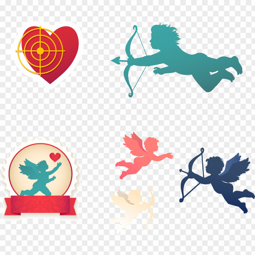 Cupid Love Archery Element Valentines Day Arrow PNG
