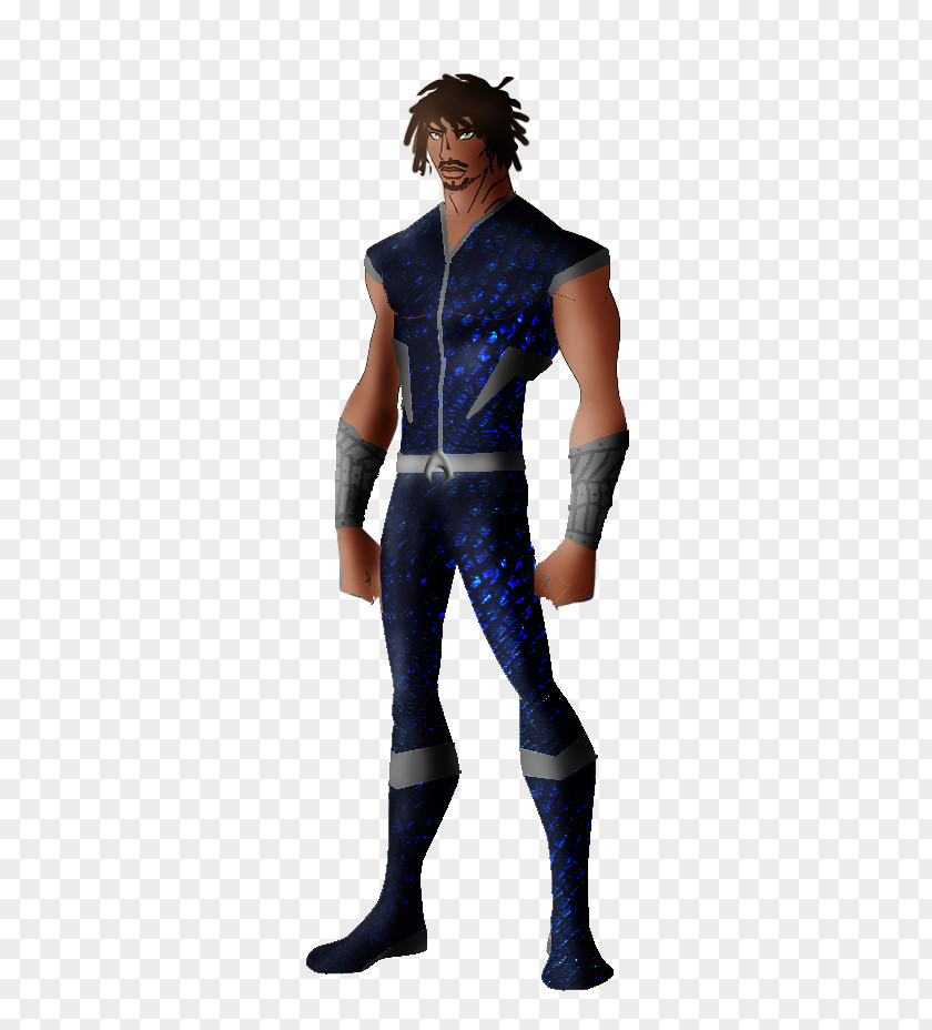 Shoulder Character Costume Fiction Electric Blue PNG