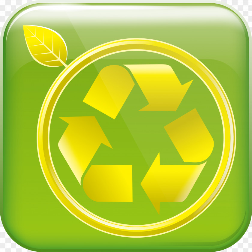 Green Stitching Button Logo Environmental Protection Icon PNG