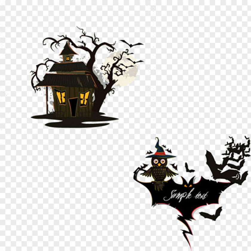 Halloween Clip Art Spooky Vector Graphics Illustration PNG