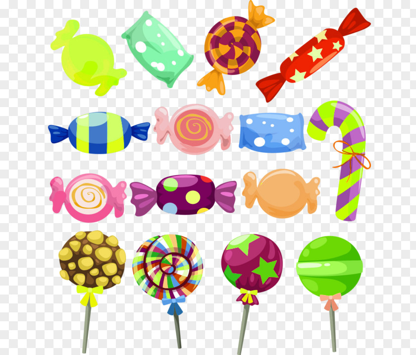 Hand-painted Candy Cane Lollipop Chocolate PNG
