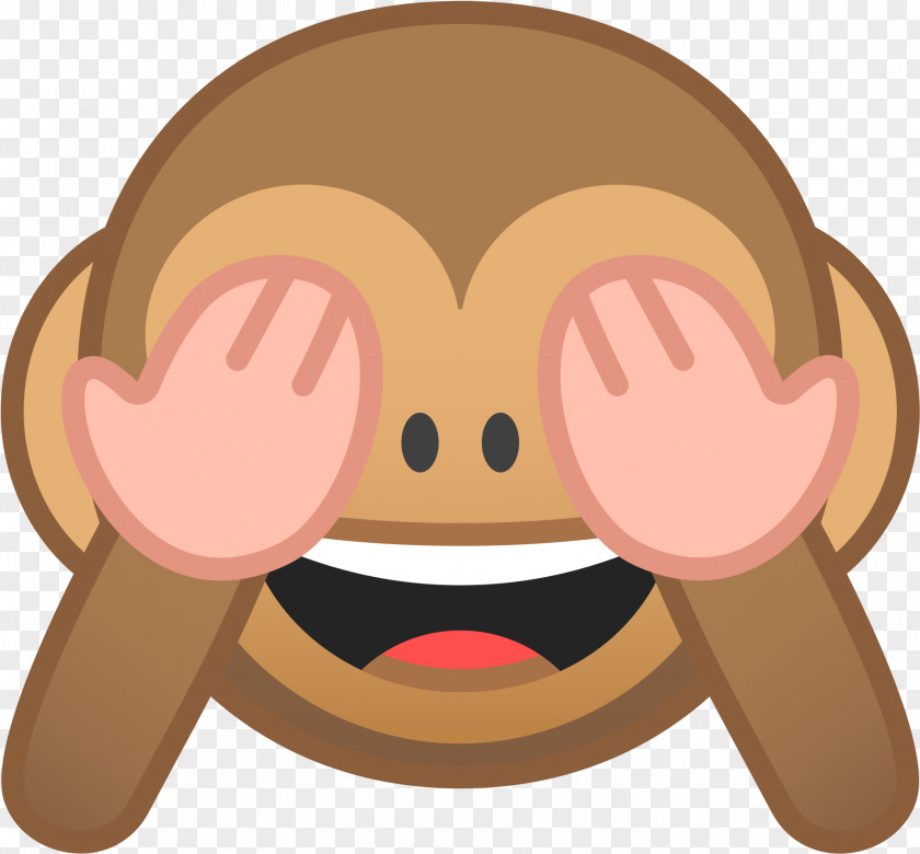 Mouth Smile Monkey Emoji PNG
