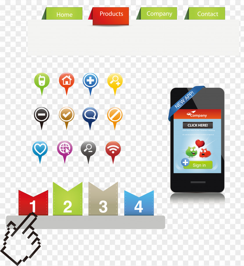 Phone APP Mobile App Template Web Design PNG