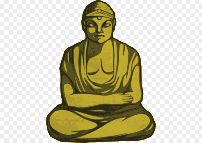 Cartoon Buddha Golden Gautama Buddhism Clip Art PNG