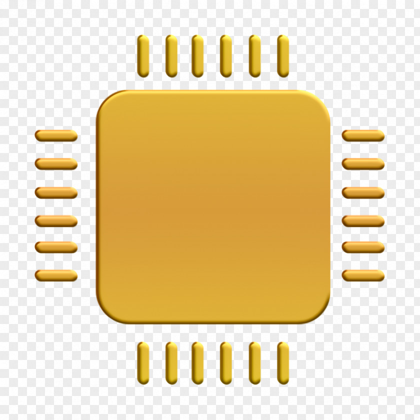 Computer Micro Chip Icon IOS7 Set Filled 2 PNG