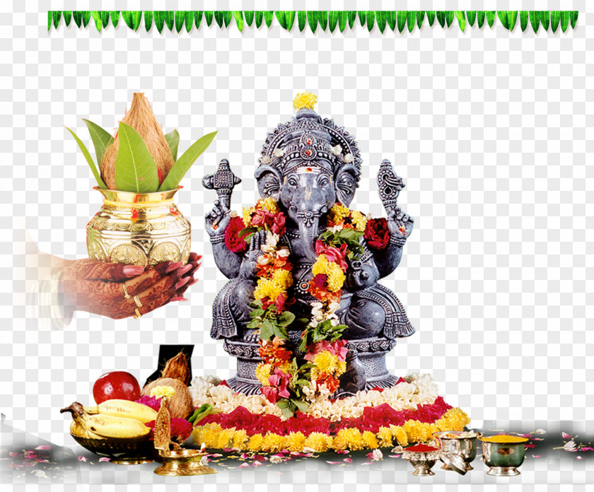 Sri Ganesh Ganesha Engagement Telugu Greeting Deity PNG