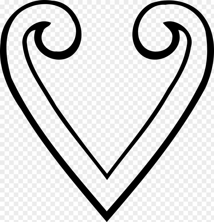 Stylized Heart Love Clip Art PNG