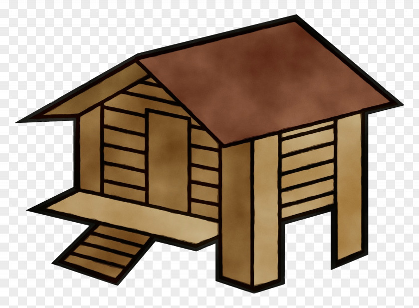 Wood Hut Shed Roof House Building Home PNG
