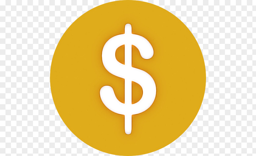 Yellow Symbol Circle Currency Sign PNG