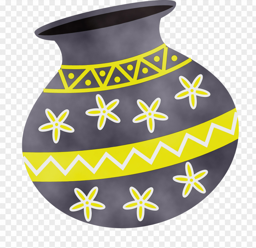 Yellow Vase PNG