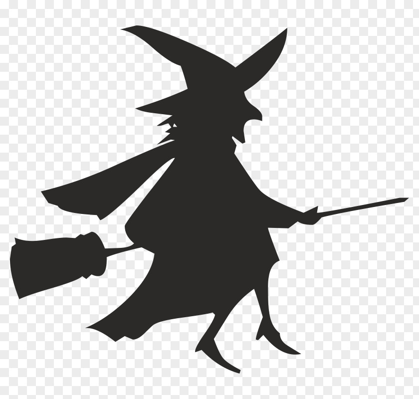 Silhouette Broom Witchcraft PNG