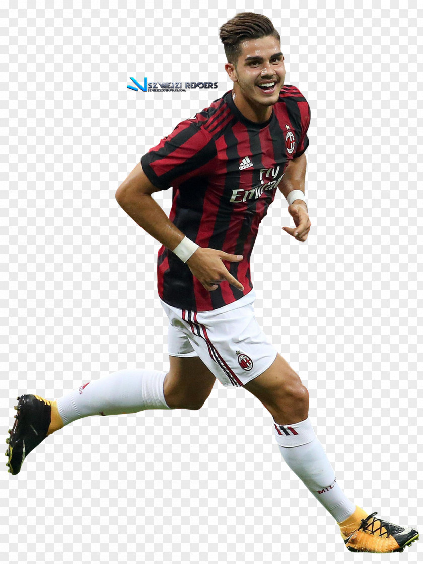 Silva André A.C. Milan Soccer Player Football PNG