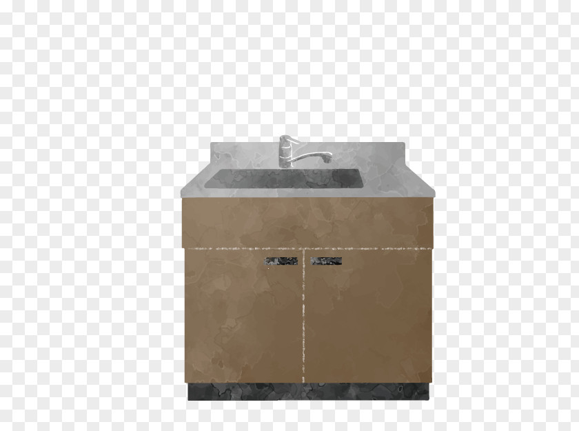 Cartoon Kitchen Sink Units Icon PNG