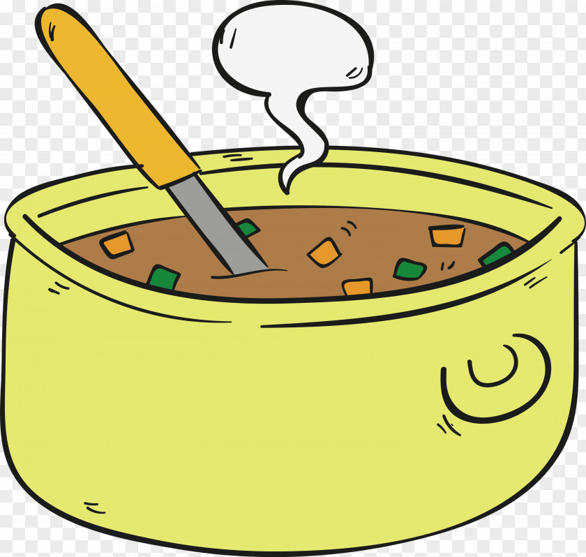 Cookware And Bakeware Yellow Area Line PNG