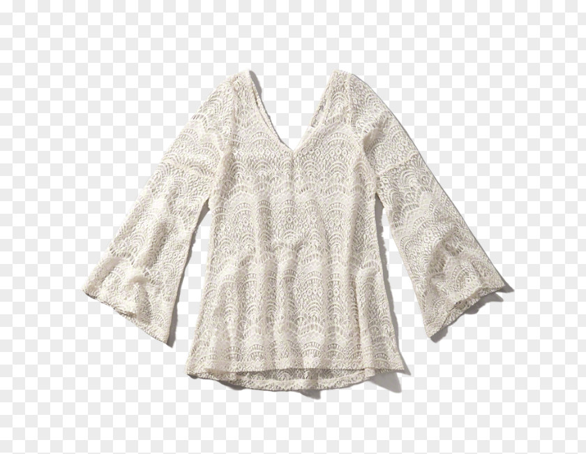 Sheer Sleeve Shoulder Blouse Dress Outerwear PNG