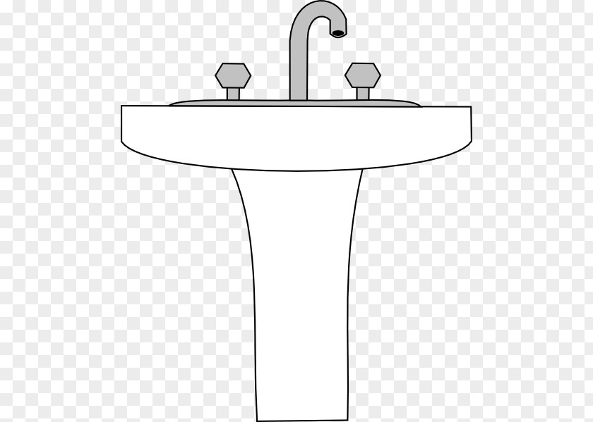 Bathroom Sink Plan Kitchen Drain Clip Art PNG