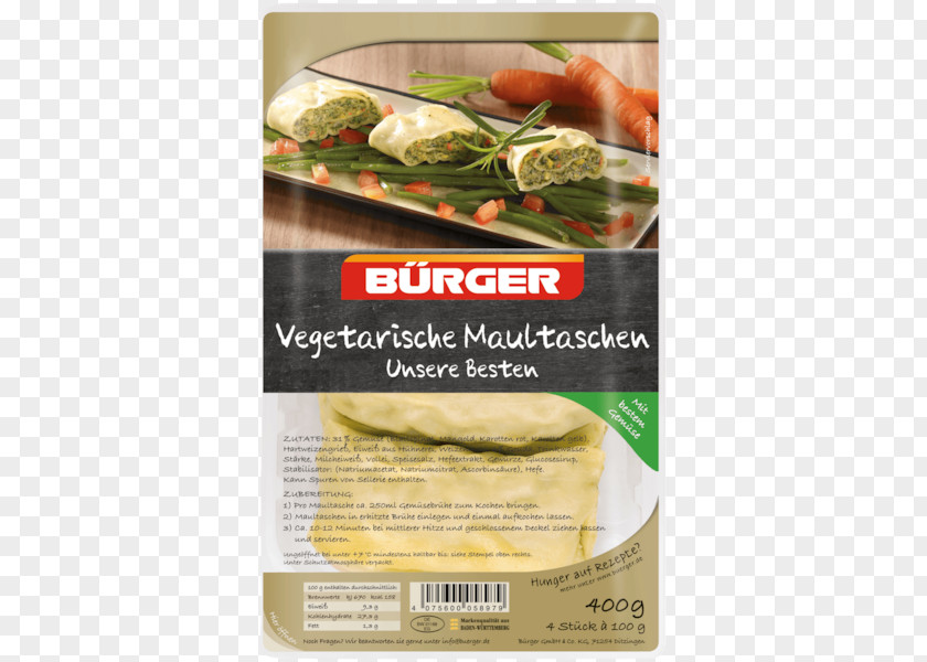 Burger Maultasche Bürger Vegetarianism Recipe Food PNG