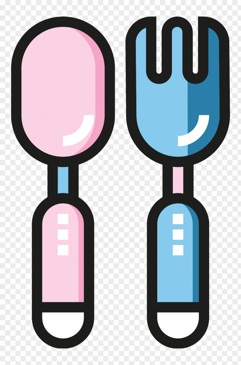 Children Spoon And Fork Icon PNG