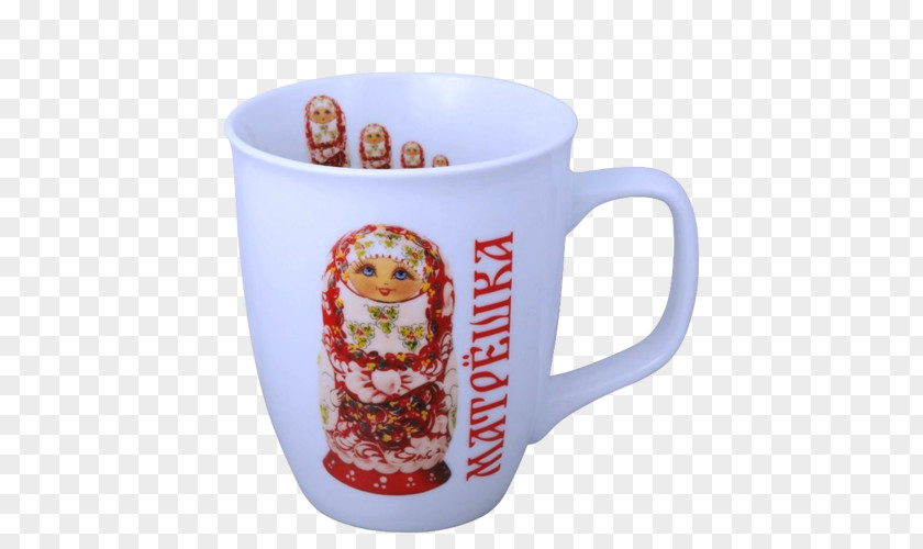 Coffee Matryoshka Doll Cup Mug Souvenir PNG