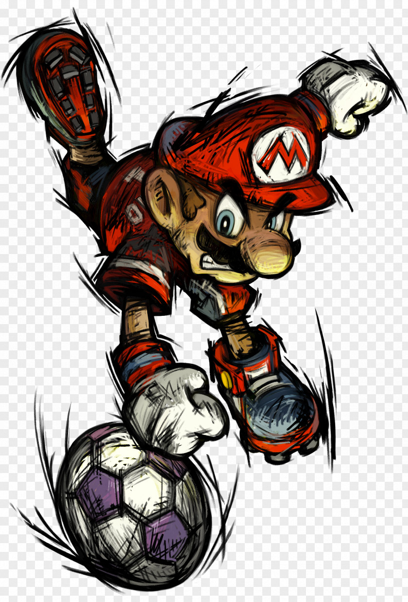 Mario Strikers Charged Super GameCube Wii PNG