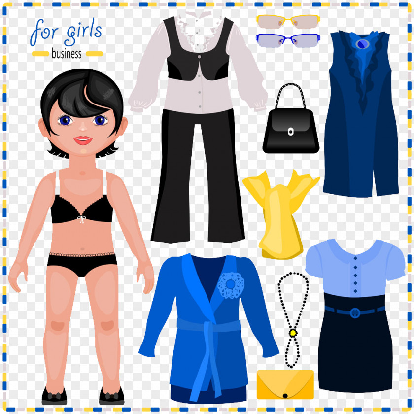 Professional Women Dress Paper Clothing Doll Stock Photography Fashion PNG