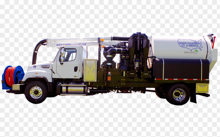 Sewage Machine Vacuum Truck Sewerage Separative Sewer PNG