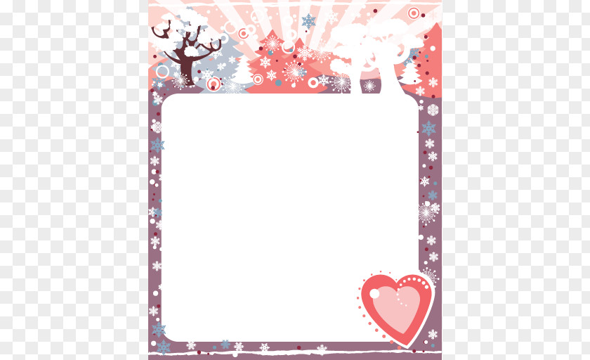 Flower Picture Frames Pattern PNG