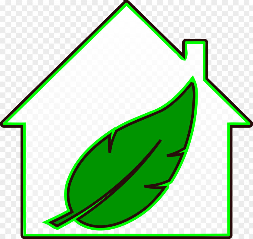 Green Tick House Home Clip Art PNG