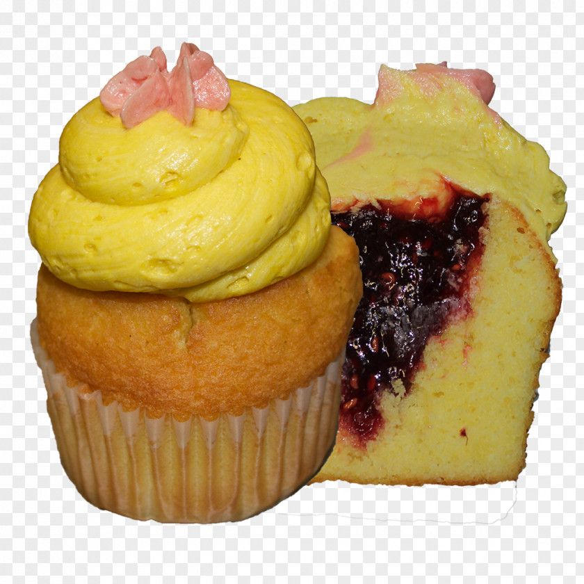 Raspberry Lemonade Cupcake Muffin Buttercream Flavor Baking PNG