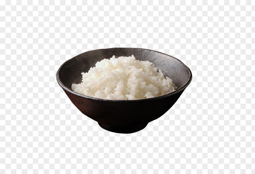 Rice Cooked Food White Bowl PNG