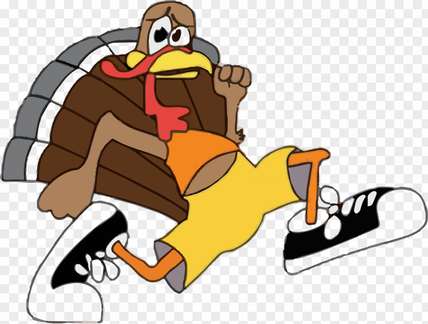 Turkey Trot Running Racing Beak Clip Art PNG