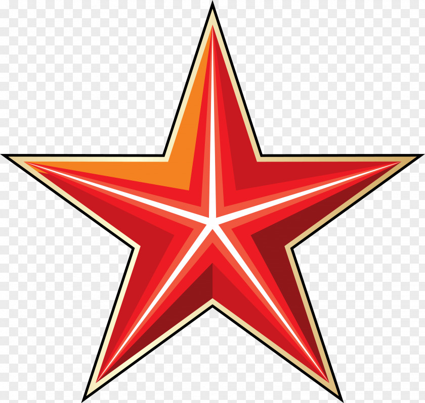5 Star Red Logo PNG