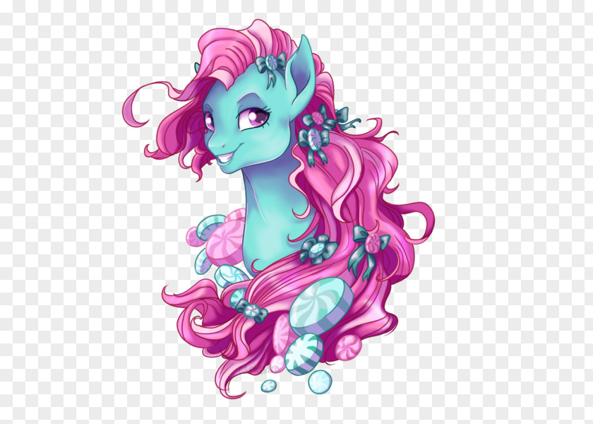 Cartoon Pink M Figurine Legendary Creature PNG