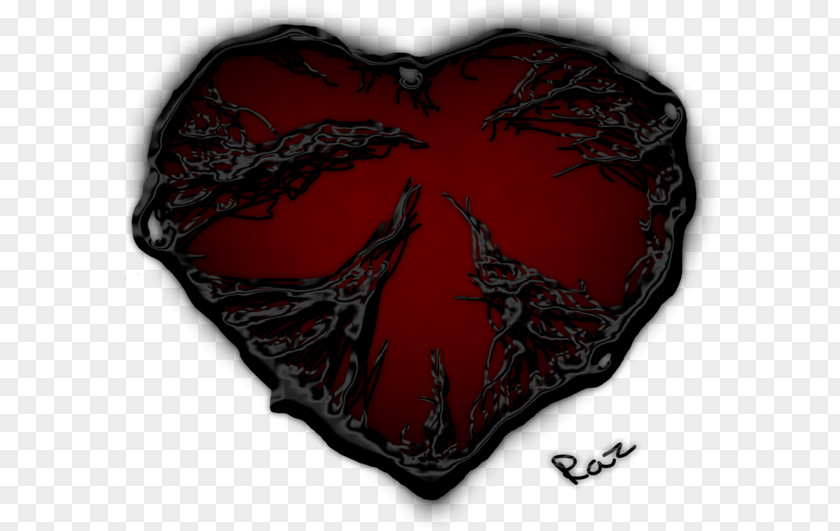 Heart Darkness Light Red PNG