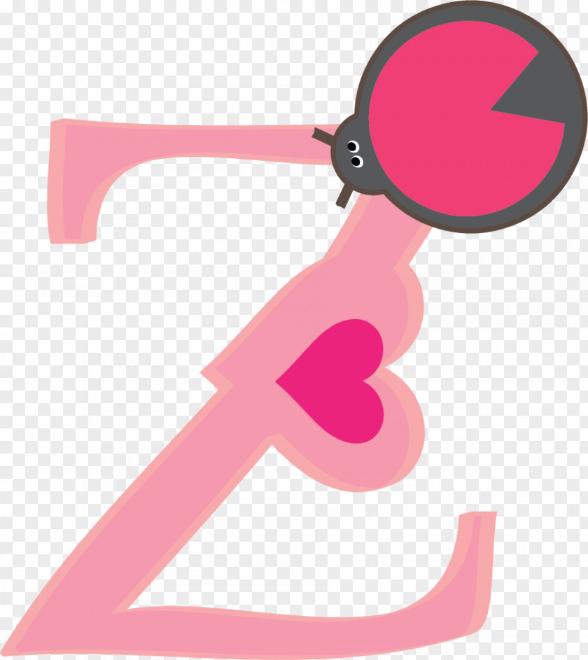 Pink Letter Z Clip Art PNG