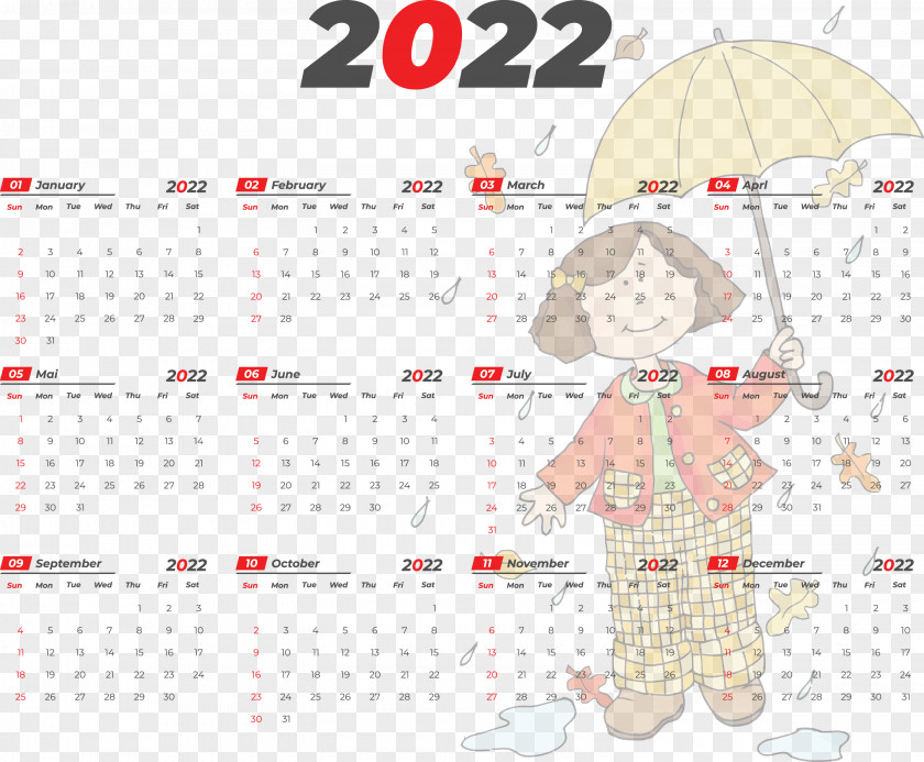 Printable 2022 Calendar 2022 Calendar Printable PNG