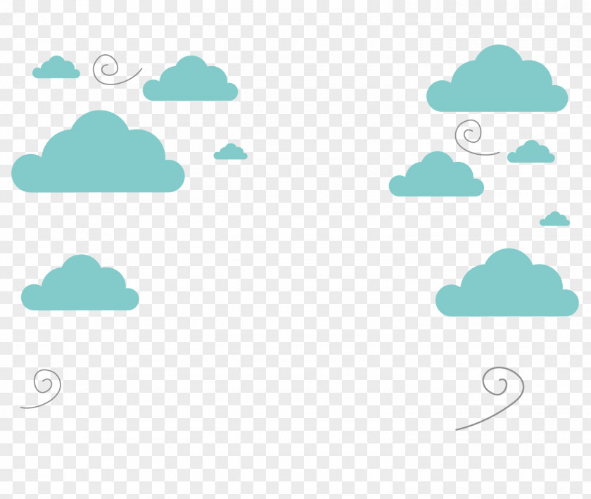 Cartoon Blue Clouds Cloud Drawing PNG