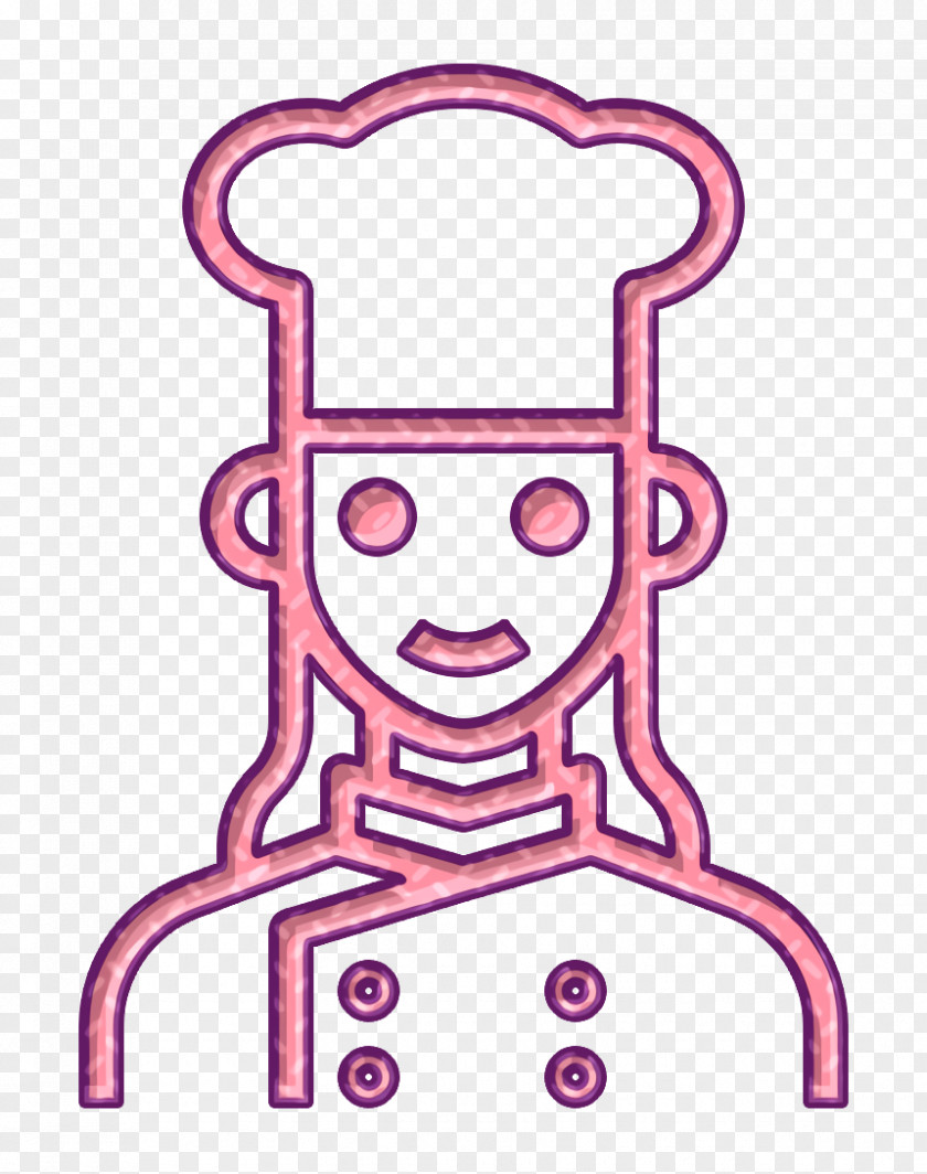 Chef Icon Occupation Woman PNG