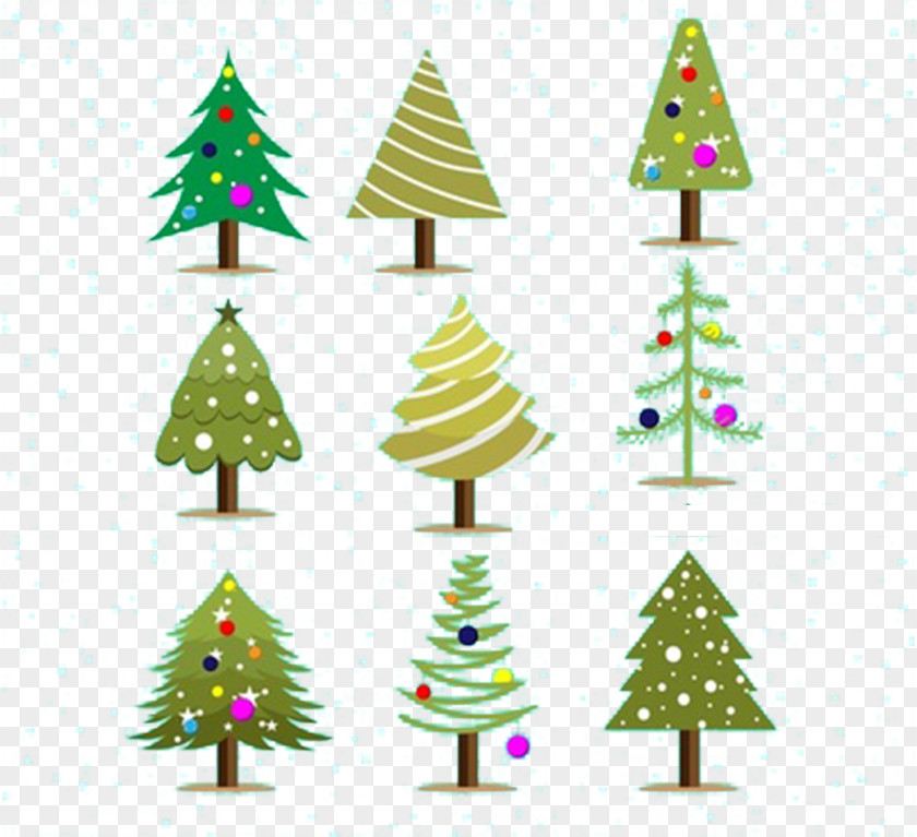 Christmas Elements Trunk Tree PNG
