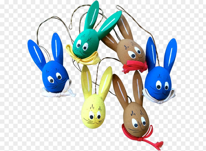 Hand-painted Easter Technology Hare Material PNG
