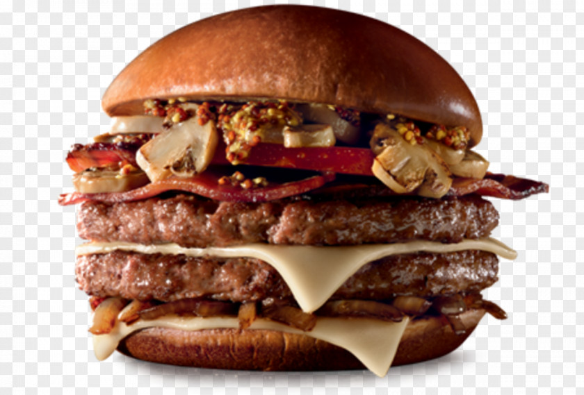 Mushroom McDonald's Hamburger Sandwich PNG