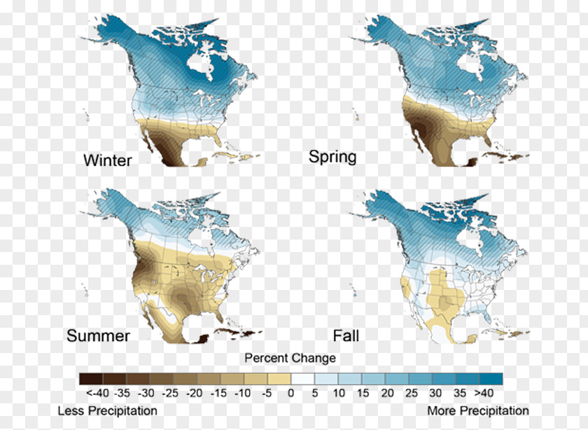 United States Global Warming Climate Change Map PNG