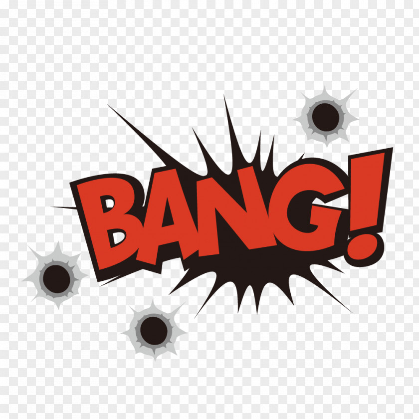 Bang Background Graphic Design Logo Illustration Red PNG