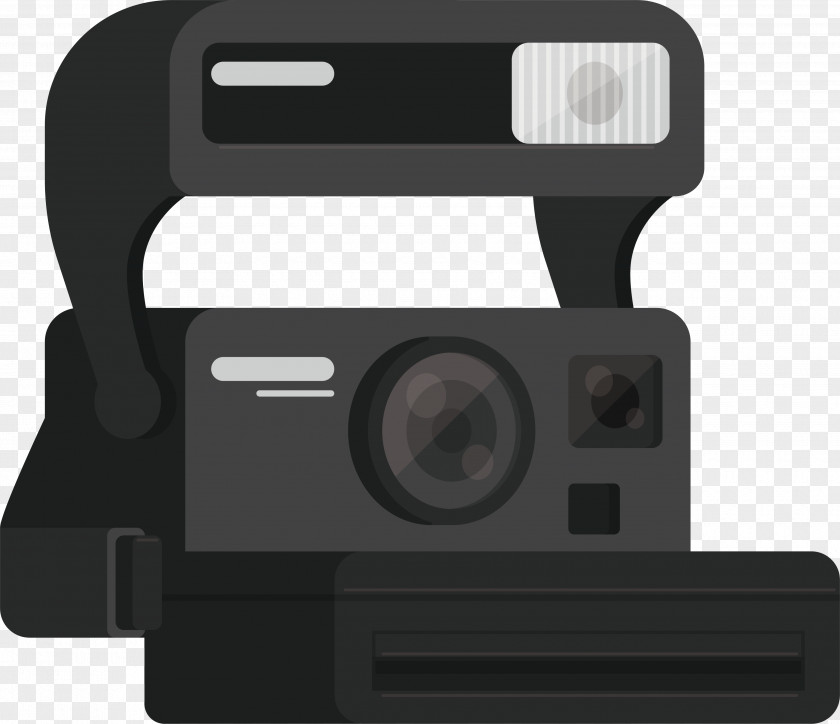 Black Polaroid Cameras Instant Camera Corporation PNG